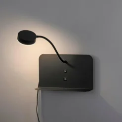 Luminaires Leuchten Direkt Applique murale Leuchten-Direkt BOARD LED Noir, 1 lumière* Éclairage Led