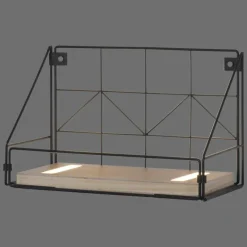 Lampes En Bois-Luminaires Leuchten Direkt Applique murale Leuchten-Direkt BOARD LED Brun, Noir, 1 lumière