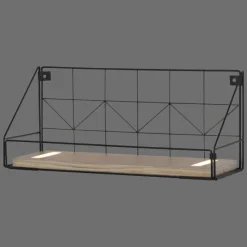 Lampes En Bois-Luminaires Leuchten Direkt Applique murale Leuchten-Direkt BOARD LED Brun, Noir, 1 lumière