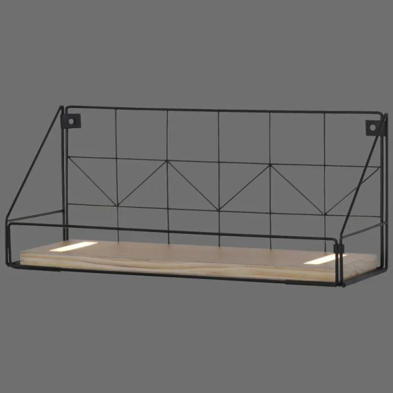 Lampes En Bois-Luminaires Leuchten Direkt Applique murale Leuchten-Direkt BOARD LED Brun, Noir, 1 lumière