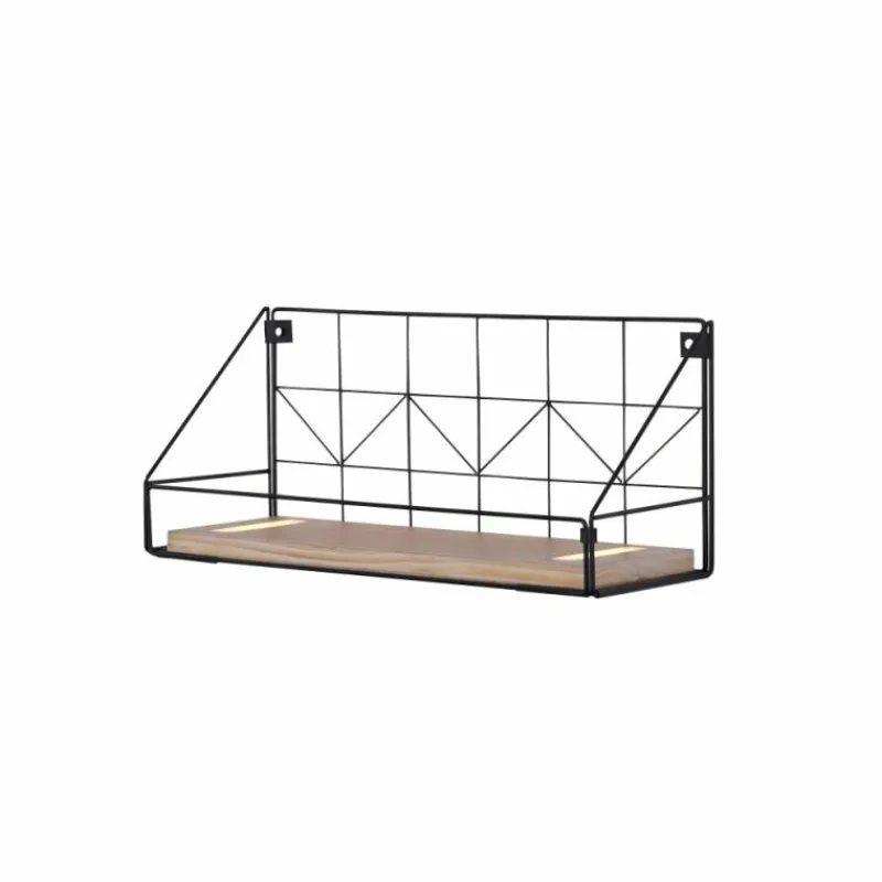 Lampes En Bois-Luminaires Leuchten Direkt Applique murale Leuchten-Direkt BOARD LED Brun, Noir, 1 lumière