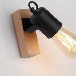 Lampes Vintages & Rétros-Luminaires Leuchten Direkt Applique murale Leuchten-Direkt CANOP Écru, Noir, 1 lumière