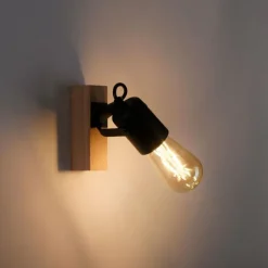 Lampes Vintages & Rétros-Luminaires Leuchten Direkt Applique murale Leuchten-Direkt CANOP Écru, Noir, 1 lumière