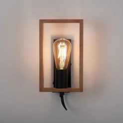 Lampes Vintages & Rétros-Luminaires Leuchten Direkt Applique murale Leuchten-Direkt FRANKY Noir, 1 lumière