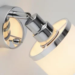 Lampes En Tissu-Luminaires Leuchten Direkt Applique murale Leuchten-Direkt ACCOR Argenté, 1 lumière