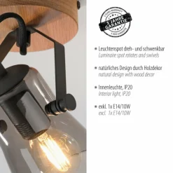 Luminaires Scandinaves-Luminaires Leuchten Direkt Applique murale Leuchten-Direkt GREEN LANGSTRÖM Écru, Noir, 1 lumière