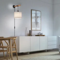 Luminaires Scandinaves-Luminaires Leuchten Direkt Applique murale Leuchten-Direkt GREEN SOFIE Écru, Noir, 1 lumière