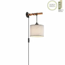 Luminaires Scandinaves-Luminaires Leuchten Direkt Applique murale Leuchten-Direkt GREEN SOFIE Écru, Noir, 1 lumière