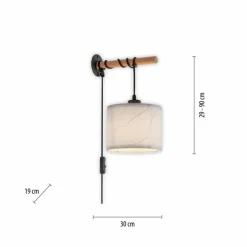 Luminaires Scandinaves-Luminaires Leuchten Direkt Applique murale Leuchten-Direkt GREEN SOFIE Écru, Noir, 1 lumière