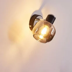 hofstein Applique murale Lexington Chrome, Noir, 1 lumière