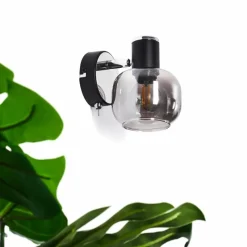 hofstein Applique murale Lexington Chrome, Noir, 1 lumière