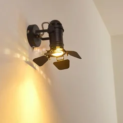 hofstein Applique murale Lichinga Noir, 1 lumière