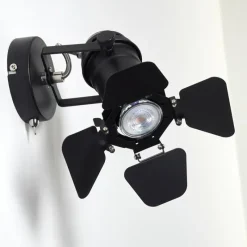 hofstein Applique murale Lichinga Noir, 1 lumière