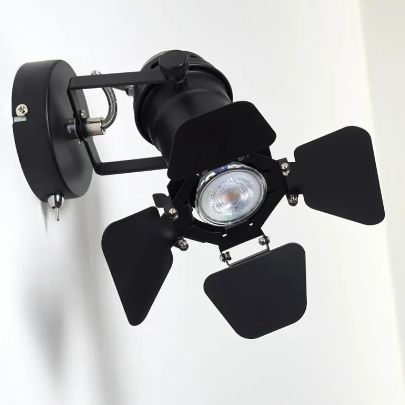 hofstein Applique murale Lichinga Noir, 1 lumière