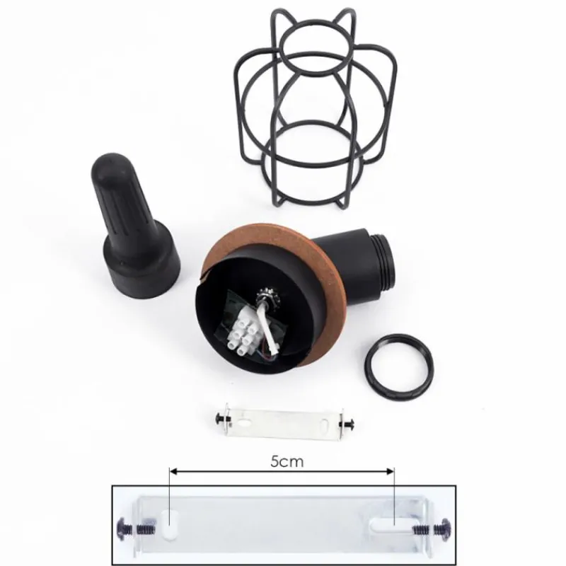 Lampes Industrielles-hofstein Applique murale Loedingen Écru, Noir, 1 lumière