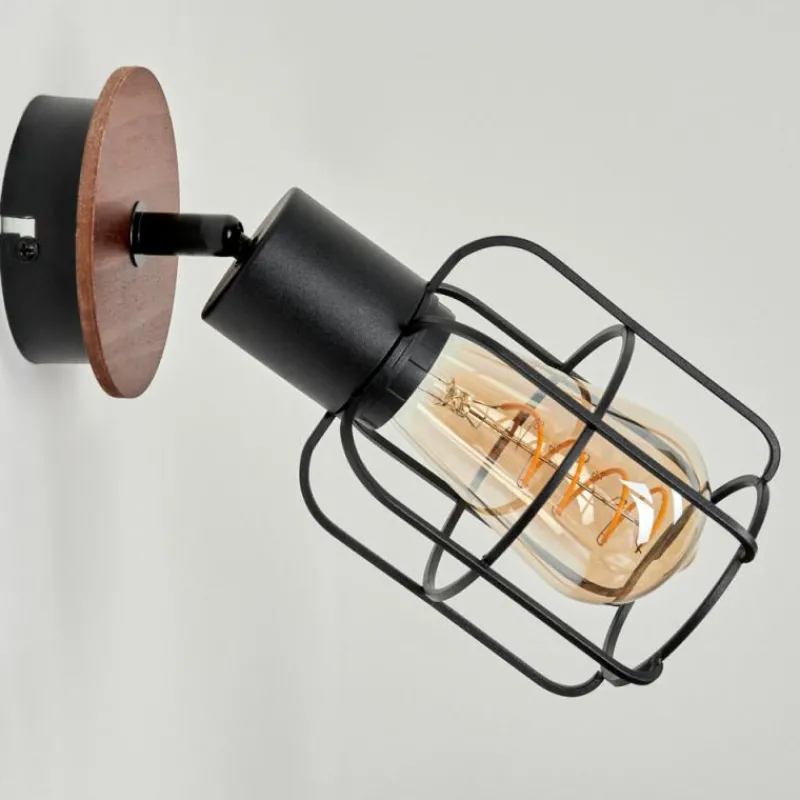 Lampes Industrielles-hofstein Applique murale Loedingen Écru, Noir, 1 lumière