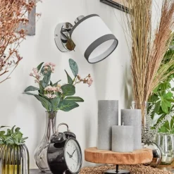 Lampes En Tissu-hofstein Applique murale Lohobe Chrome, 1 lumière