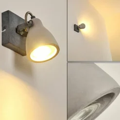 hofstein Applique murale Lomma Gris, 1 lumière* Appliques