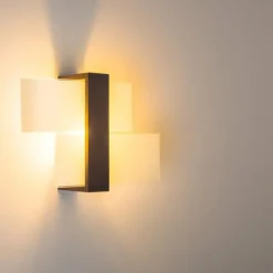 hofstein Applique murale Lovikka Bois foncé, 1 lumière