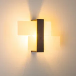 hofstein Applique murale Lovikka Bois foncé, 1 lumière