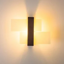 hofstein Applique murale Lovikka Bois foncé, 1 lumière