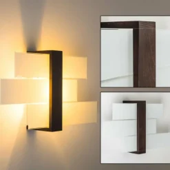 Lampes En Bois-hofstein Applique murale Lovikka Bois foncé, 1 lumière