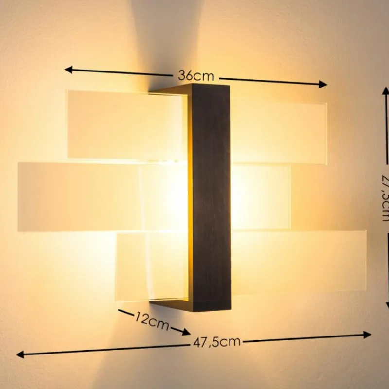 Lampes En Bois-hofstein Applique murale Lovikka Bois foncé, 1 lumière