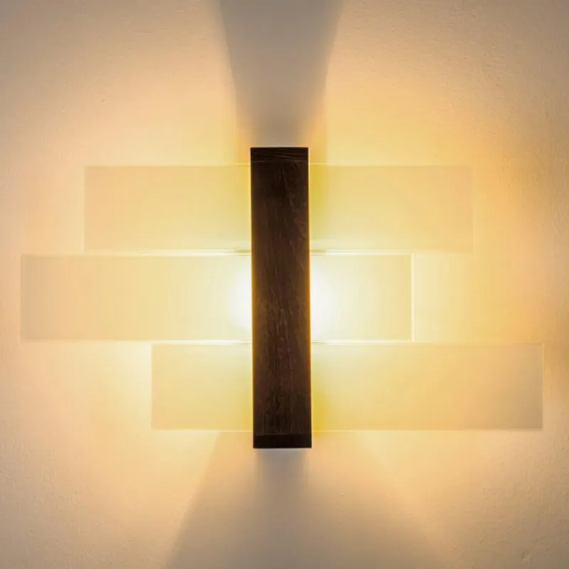 Lampes En Bois-hofstein Applique murale Lovikka Bois foncé, 1 lumière