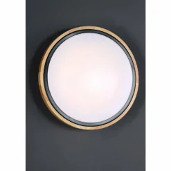 Lampes En Bois-Luce Design Applique murale SOLSTAR LED Écru, Noir, 1 lumière