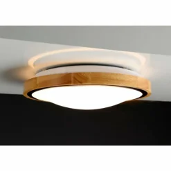Lampes En Bois-Luce Design Applique murale SOLSTAR LED Écru, Noir, 1 lumière