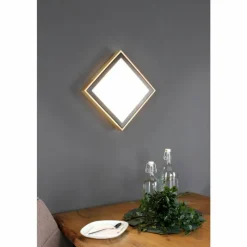 Lampes En Bois-Luce Design Applique murale SOLSTAR LED Écru, Noir, 1 lumière