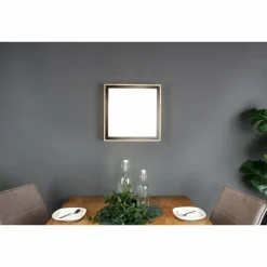 Lampes En Bois-Luce Design Applique murale SOLSTAR LED Écru, Noir, 1 lumière