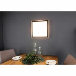 Lampes En Bois-Luce Design Applique murale SOLSTAR LED Écru, Noir, 1 lumière