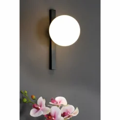 Luce Design Applique murale PLUTO Noir, 1 lumière