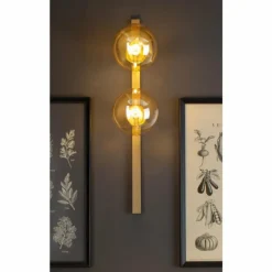 Luce Design Applique murale PLUTO Or, 2 lumières