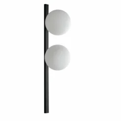 Luce Design Applique murale PLUTO Noir, 2 lumières