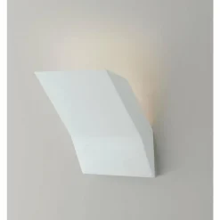 Luce Design Applique murale Montblanc peut être peint avec de la peinture ordinaire, Blanc, 1 lumière* Appliques