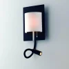 Lampes En Tissu-Luce Design Applique murale Luce-Design Pop LED Noir, 2 lumières