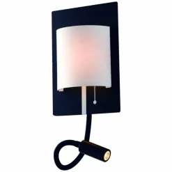 Lampes En Tissu-Luce Design Applique murale Luce-Design Pop LED Noir, 2 lumières