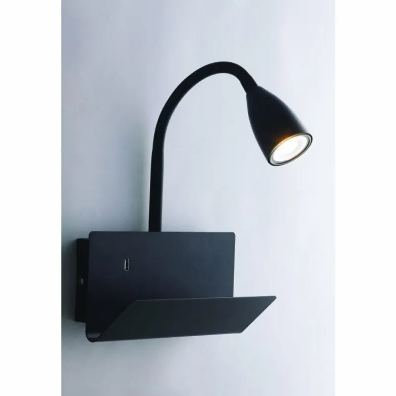 Luce Design Applique murale Luce-Design Gulp Noir, 1 lumière* Appliques