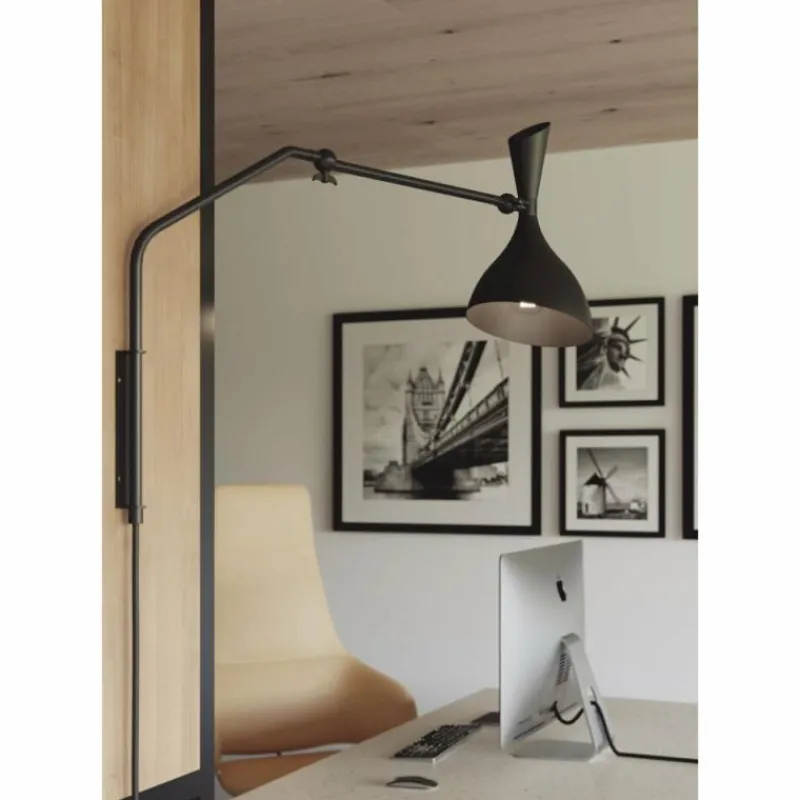 Luce Design Applique murale Luce-Design MORGAN Noir, 1 lumière* Appliques