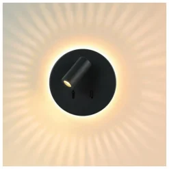 Luminaires Lucide Applique murale Lucide BENTJER LED Noir, 1 lumière* Éclairage Led