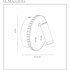 Luminaires Lucide Applique murale Lucide BENTJER LED Noir, 1 lumière* Éclairage Led