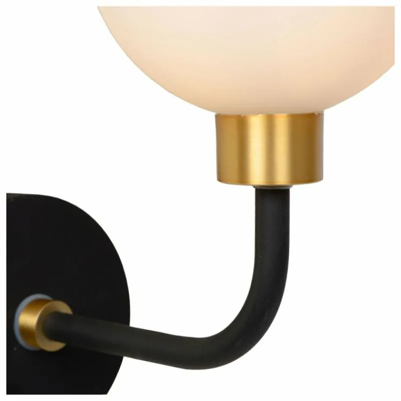 Luminaires Lucide Applique murale Lucide BEREND Noir, 1 lumière