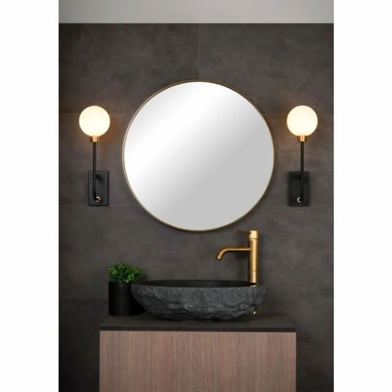 Luminaires Lucide Applique murale Lucide BEREND Noir, 1 lumière