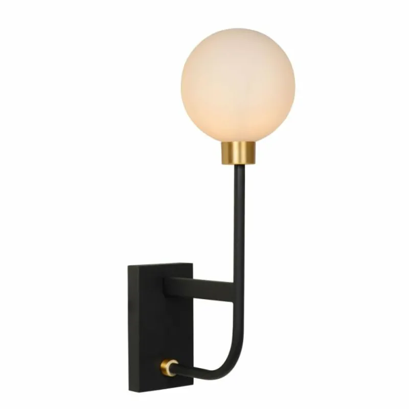 Luminaires Lucide Applique murale Lucide BEREND Noir, 1 lumière
