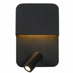 Luminaires Lucide Applique murale Lucide BOXER LED Noir, 2 lumières* Éclairage Led