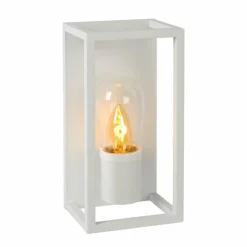 Luminaires Rustiques-Luminaires Lucide Applique murale Lucide CARLYN Blanc, 1 lumière