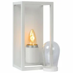 Luminaires Rustiques-Luminaires Lucide Applique murale Lucide CARLYN Blanc, 1 lumière