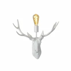 Luminaires Lucide Applique murale Lucide CARIBOU Blanc, 1 lumière* Appliques